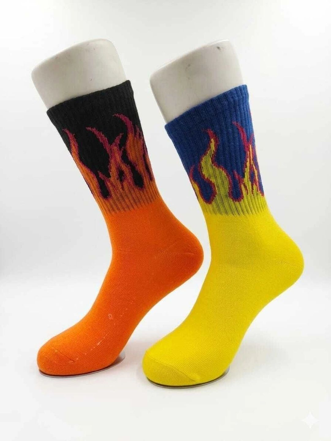 BEAR&BEYOND Men Pack of 2 Cotton Assorted Patterned Calf Length Socks-image-38