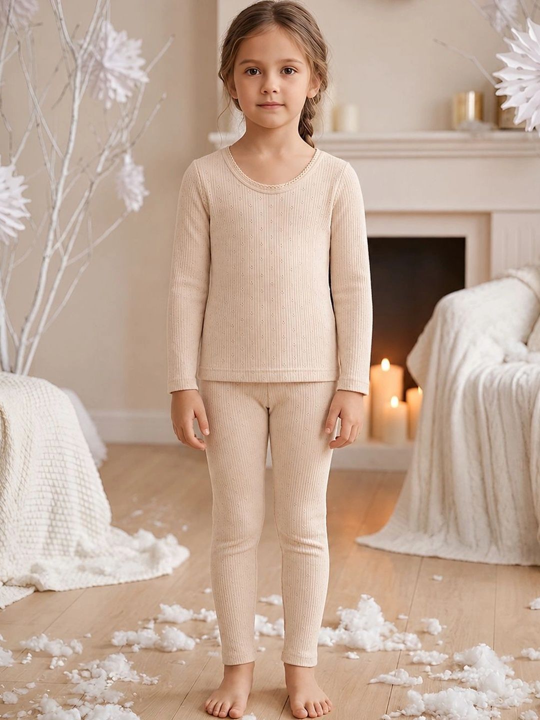 Kanvin Girls Cotton Round Neck Thermal Set-picture-38