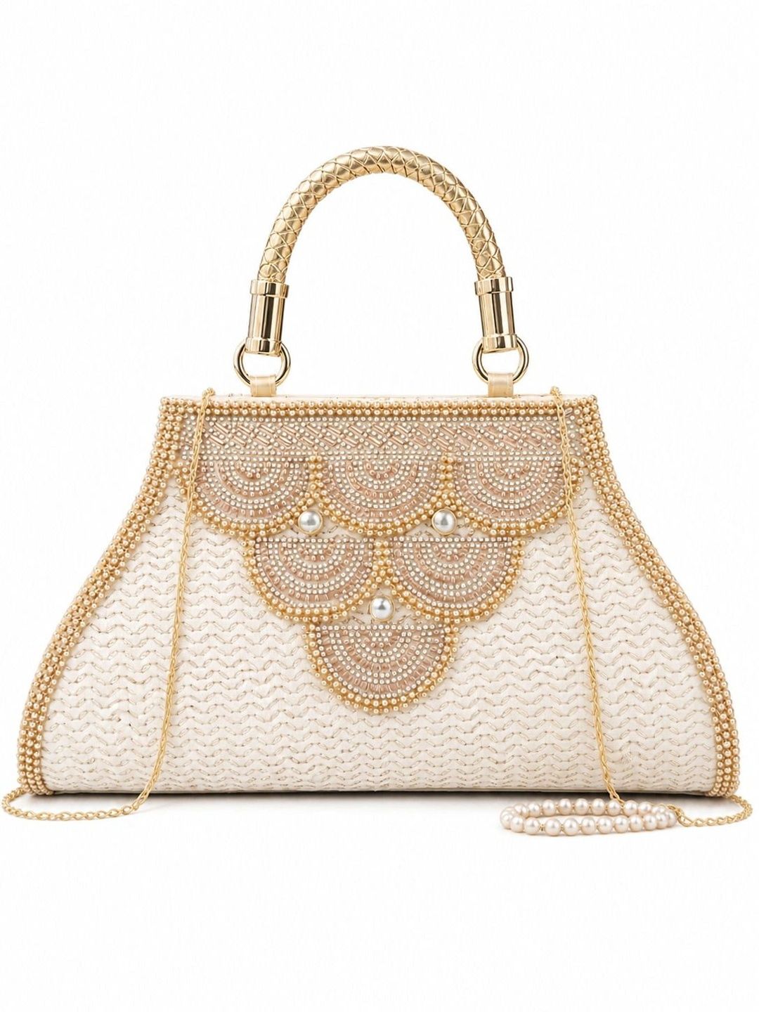 Navela Textured Embellished Box Clutch-picture-30