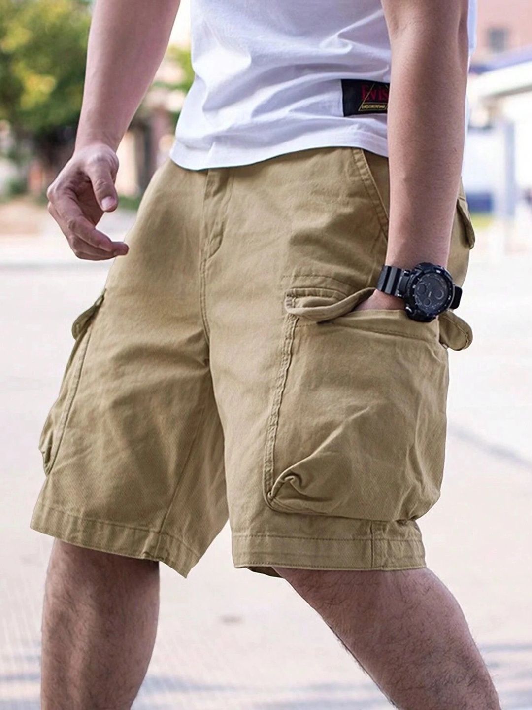 HAPPY KHAJANA Men Cargo Shorts-picture-17