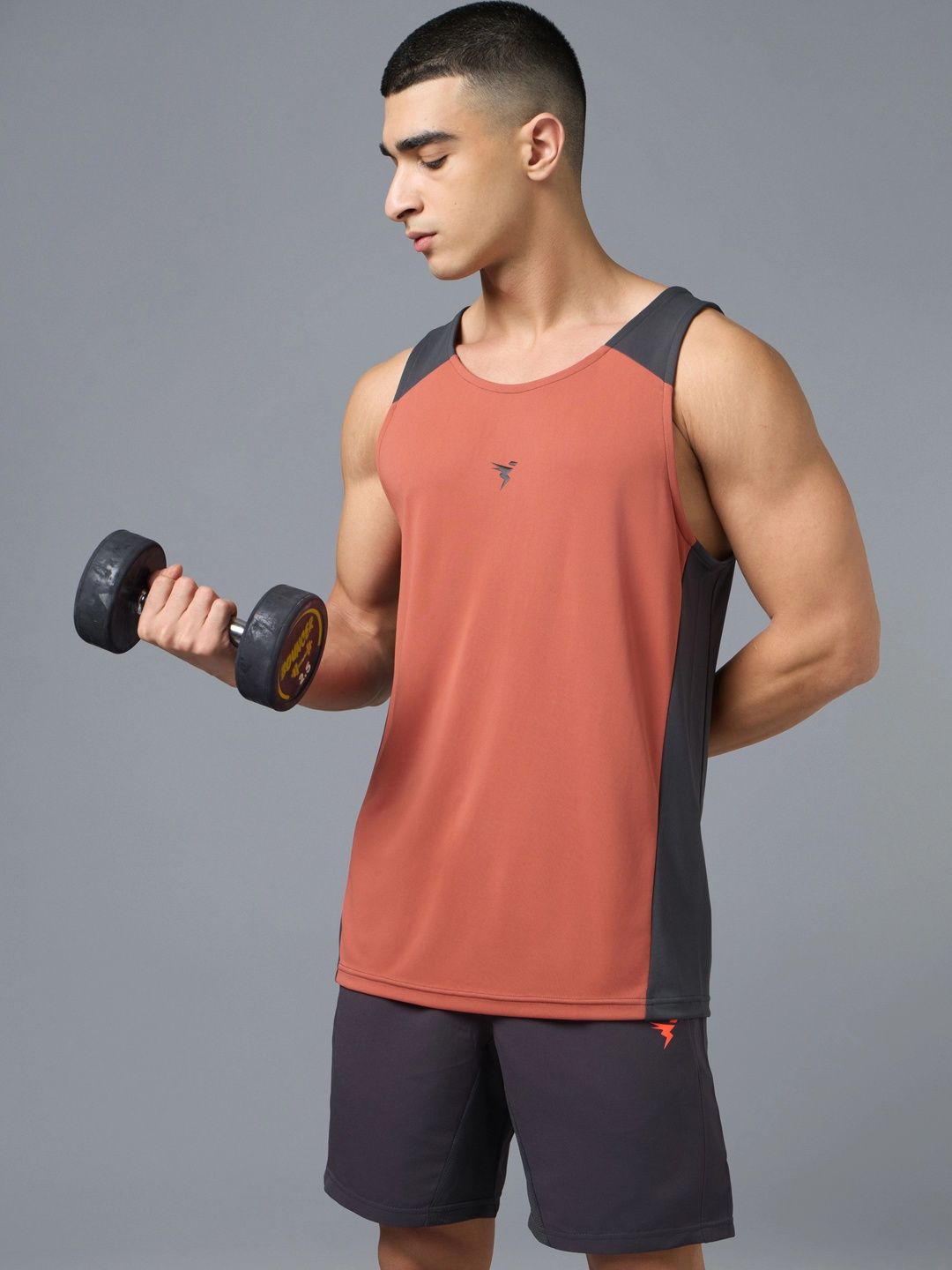 Technosport Colourblocked Gym Vest-picture-30
