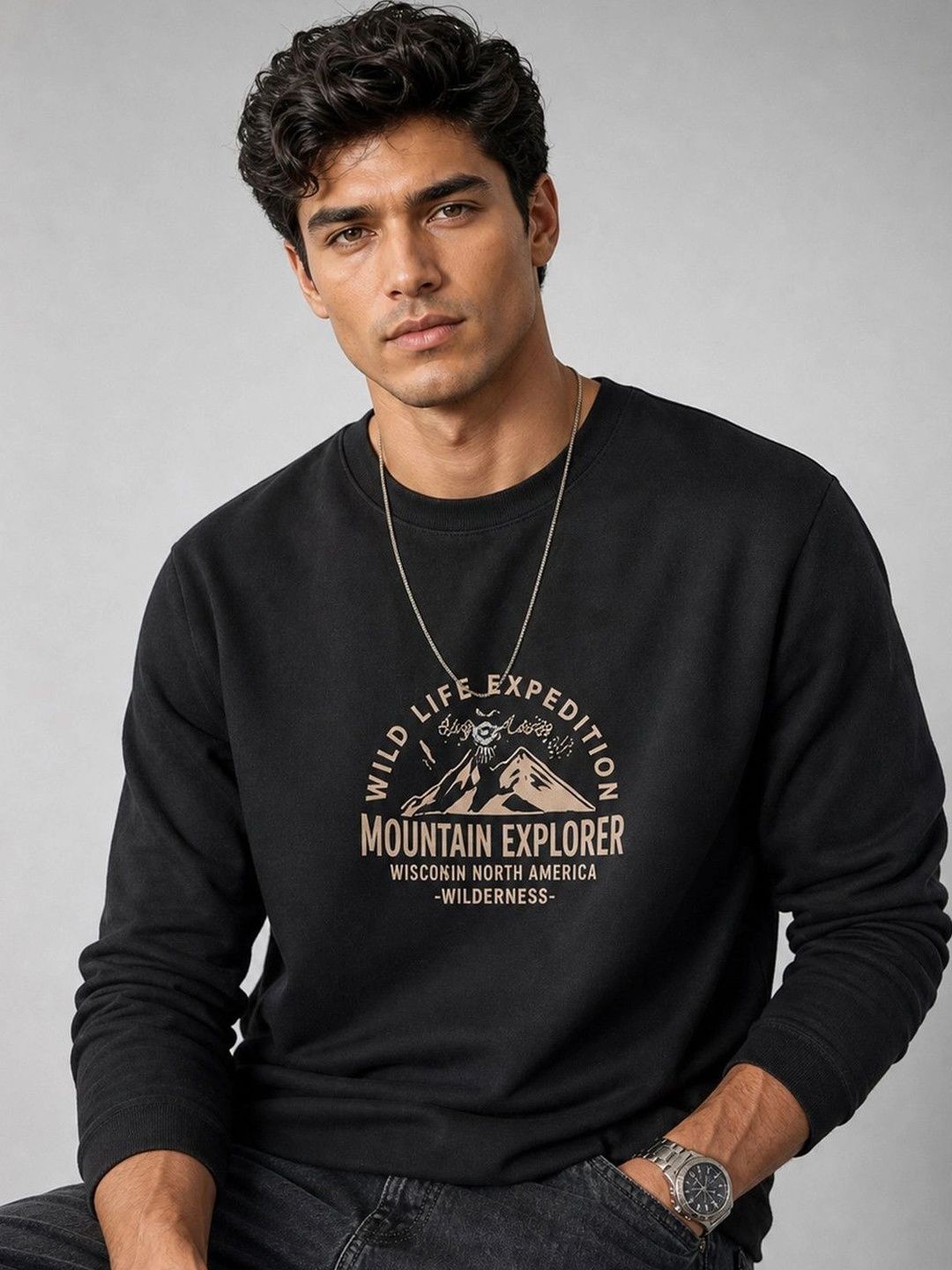 Suo Men Printed Sweatshirt-picture-10
