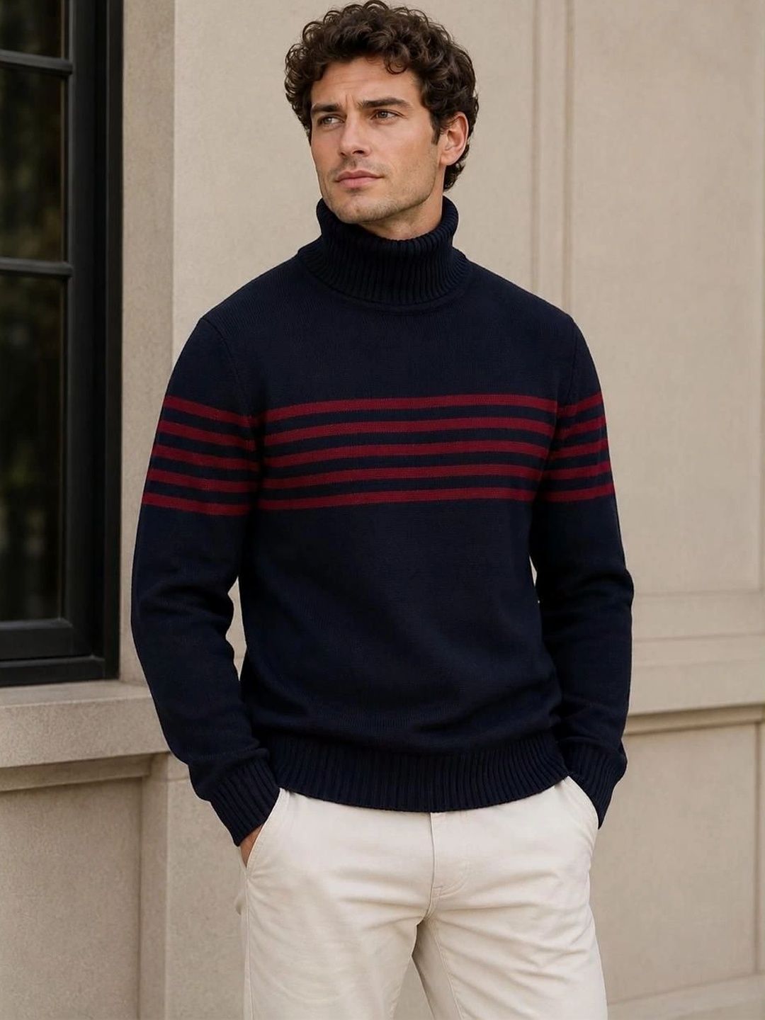 Moda Rapido Men Striped Pullover-picture-34