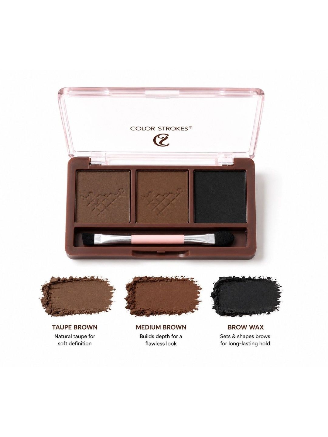 color strokes Long Lasting Eyeshadow Palette - Taupe Pink-image-22