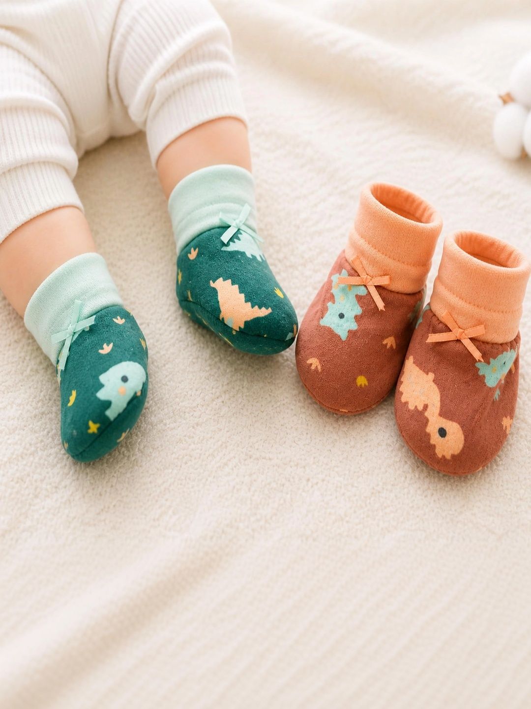 Adhigams Unisex Kids Cotton Booties-picture-29
