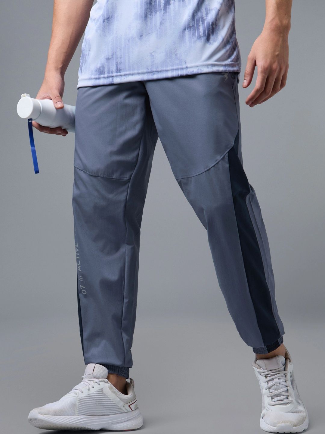 Technosport Men Slim Fit Colourblocked Antimicrobial Training Joggers-picture-46