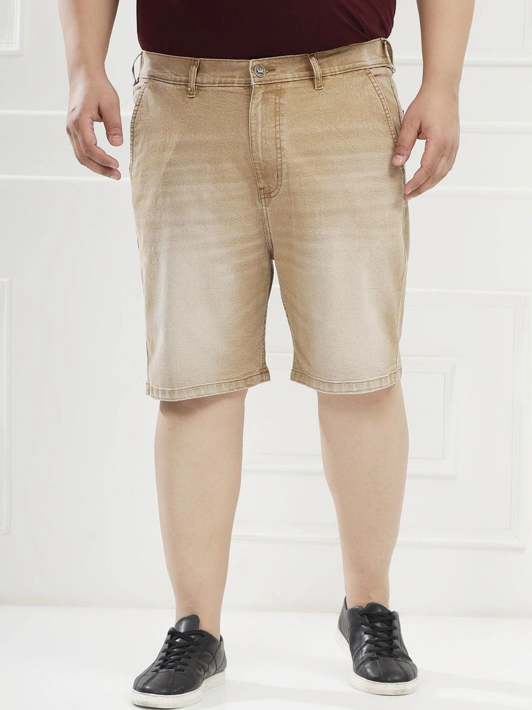 John Pride Men Washed Denim Blend Technology Shorts-picture-54