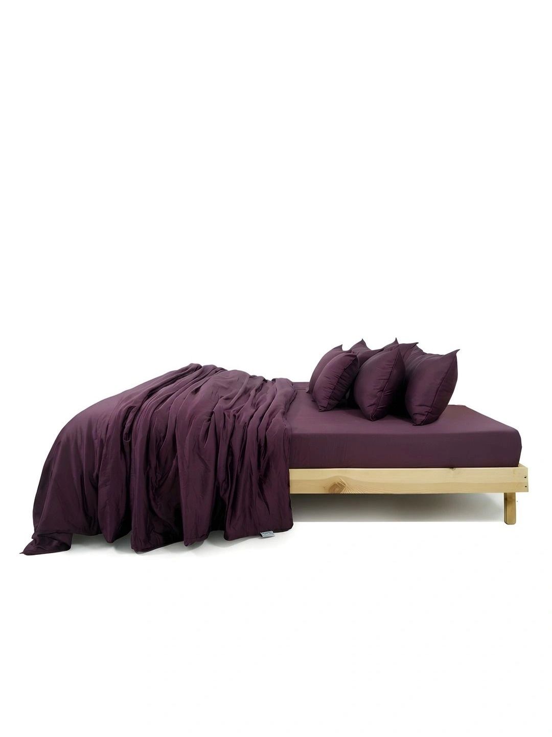 Zarf Purple Solid Egyptian Cotton 6 Piece Single Superfine Bedding Set-picture-41