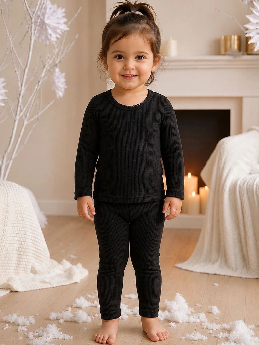 Kanvin Girls Cotton Round Neck Thermal Set-picture-37