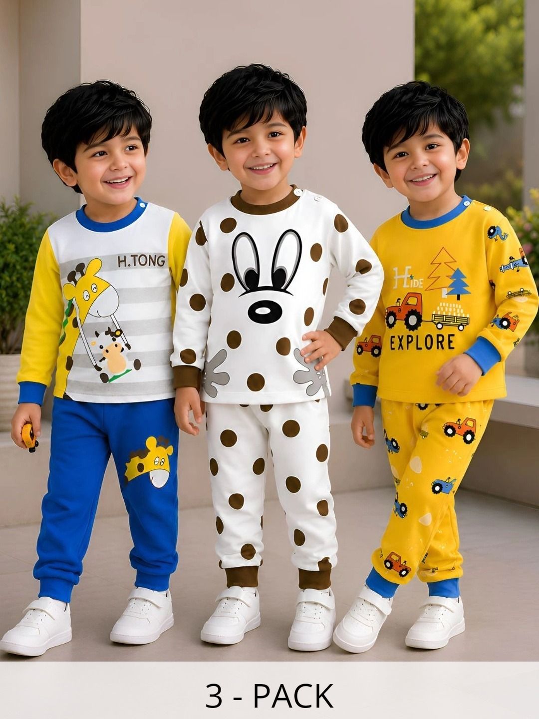 VP TEXX Boys Printed T-shirt with Pyjamas-picture-31