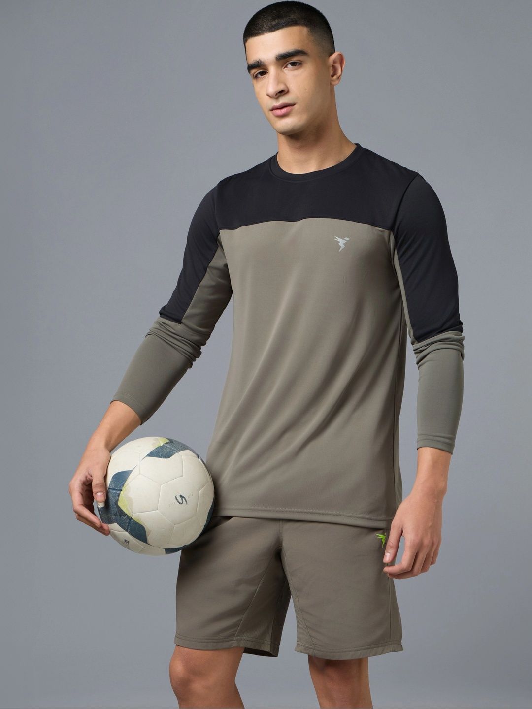 Technosport Men Brand Logo Colourblocked Slim Fit T-shirt-picture-27