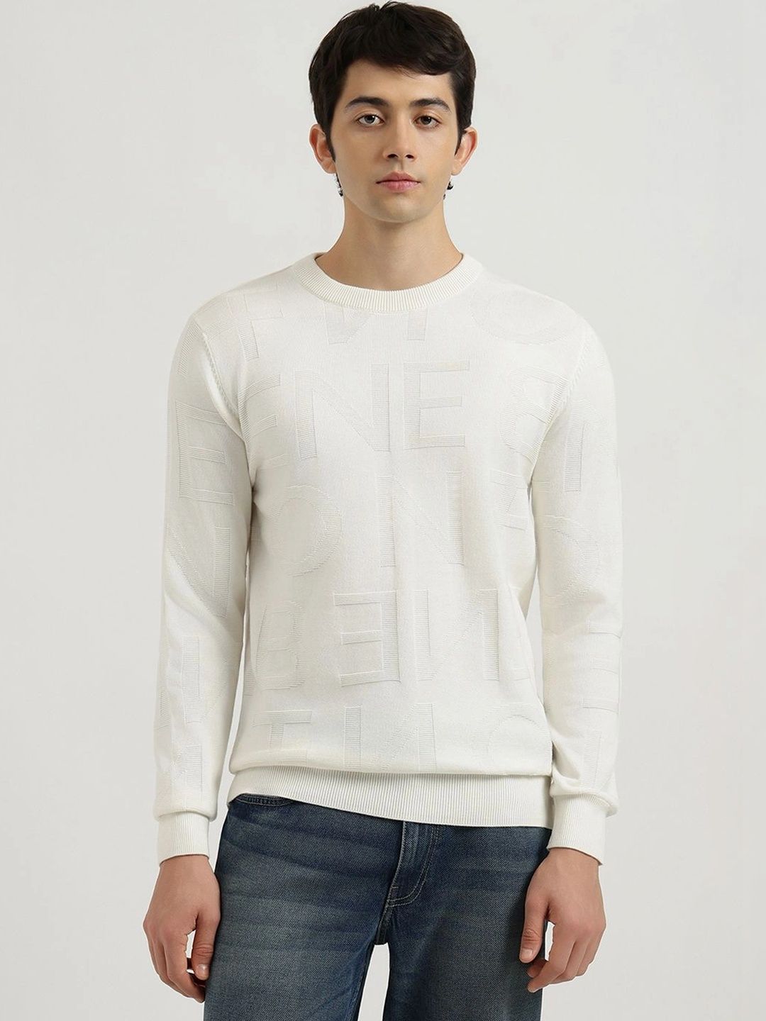 United Colors of Benetton Men Typography Printed Pullover-picture-58