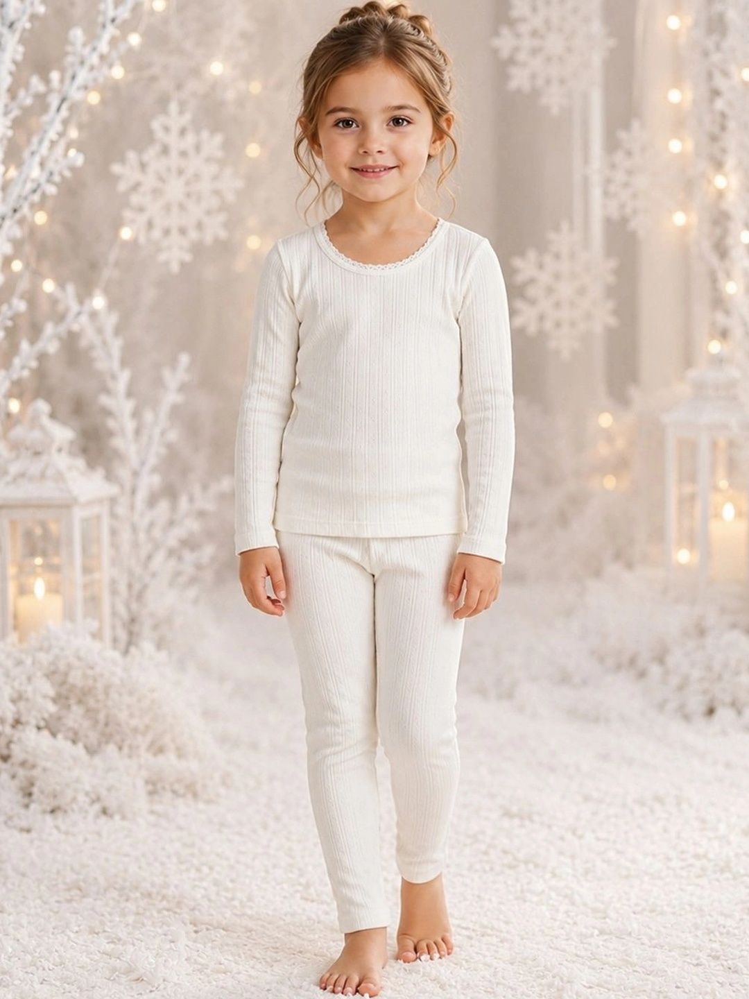 Kanvin Girls Cotton Round Neck Thermal Set-picture-34