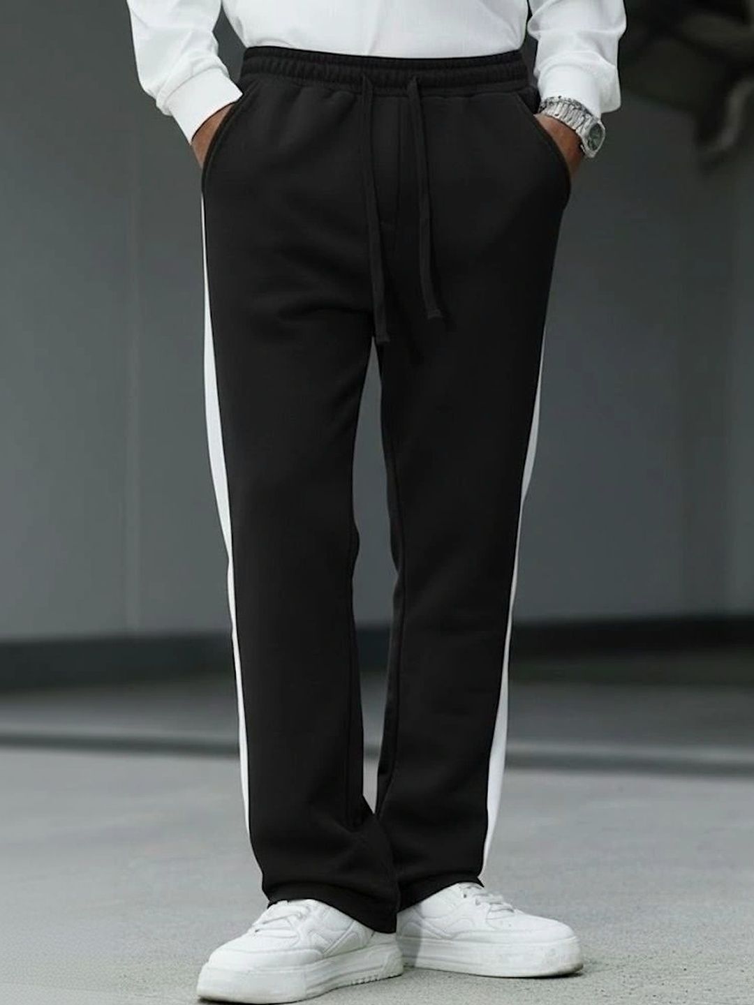 PROGENY Men Regular Fit Colourblocked Joggers-picture-30