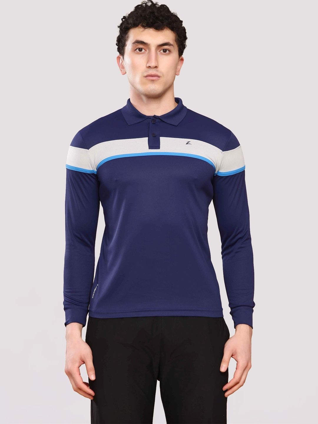 Z Zagros Men Colourblocked Polo Collar T-shirt-picture-42