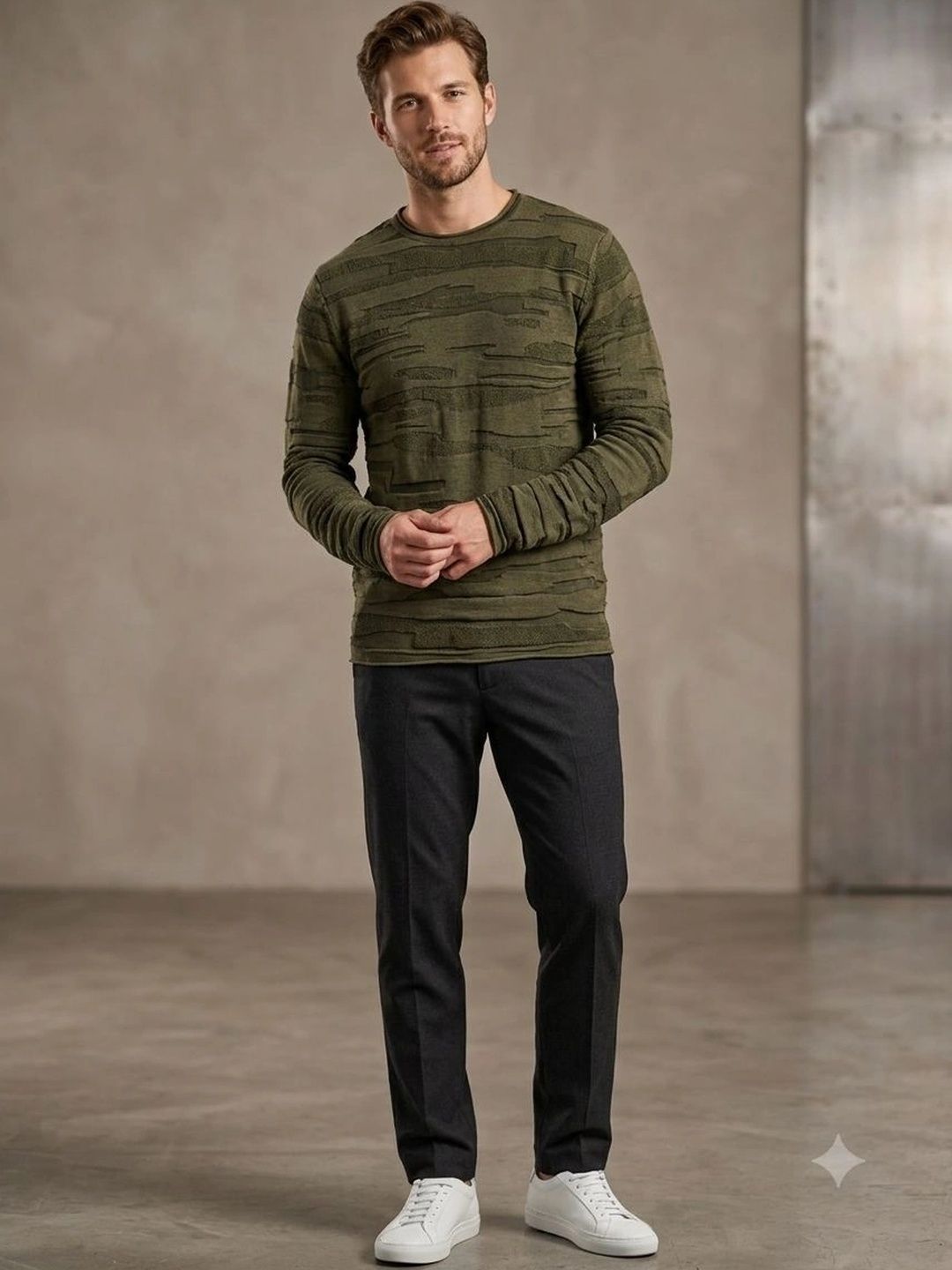 Moda Rapido Men Cable Knit Pullover-picture-24