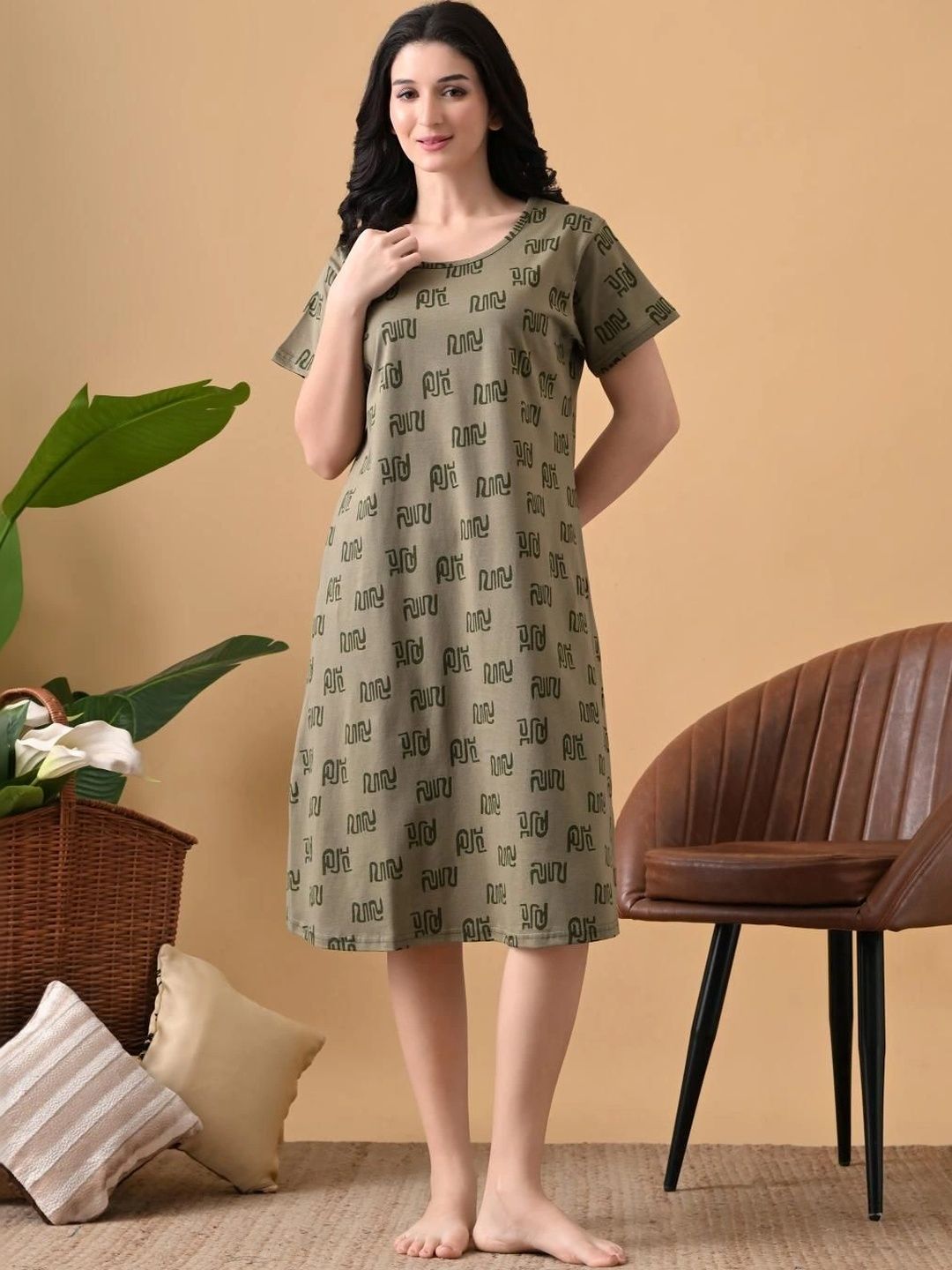 Lenissa Printed Nightdress-picture-2
