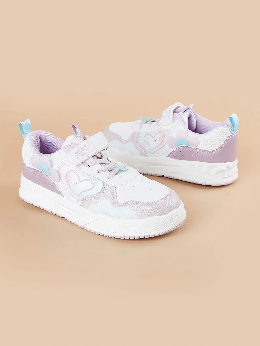 Fame Forever by Lifestyle Girls Colourblocked PU Sneakers-picture-21