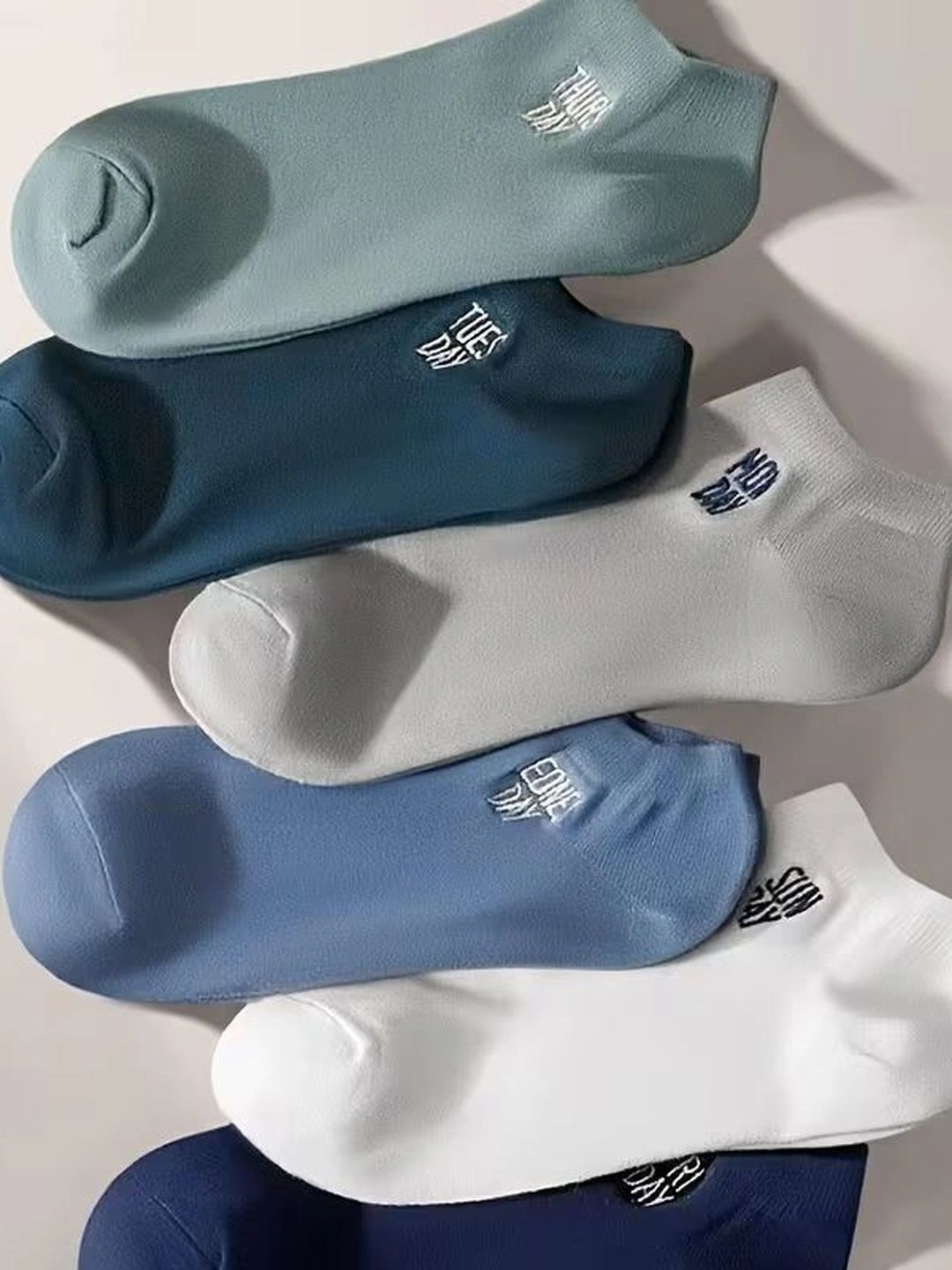BEAR&BEYOND Men Pack of 7 Cotton Assorted Ankle Length Socks-image-44