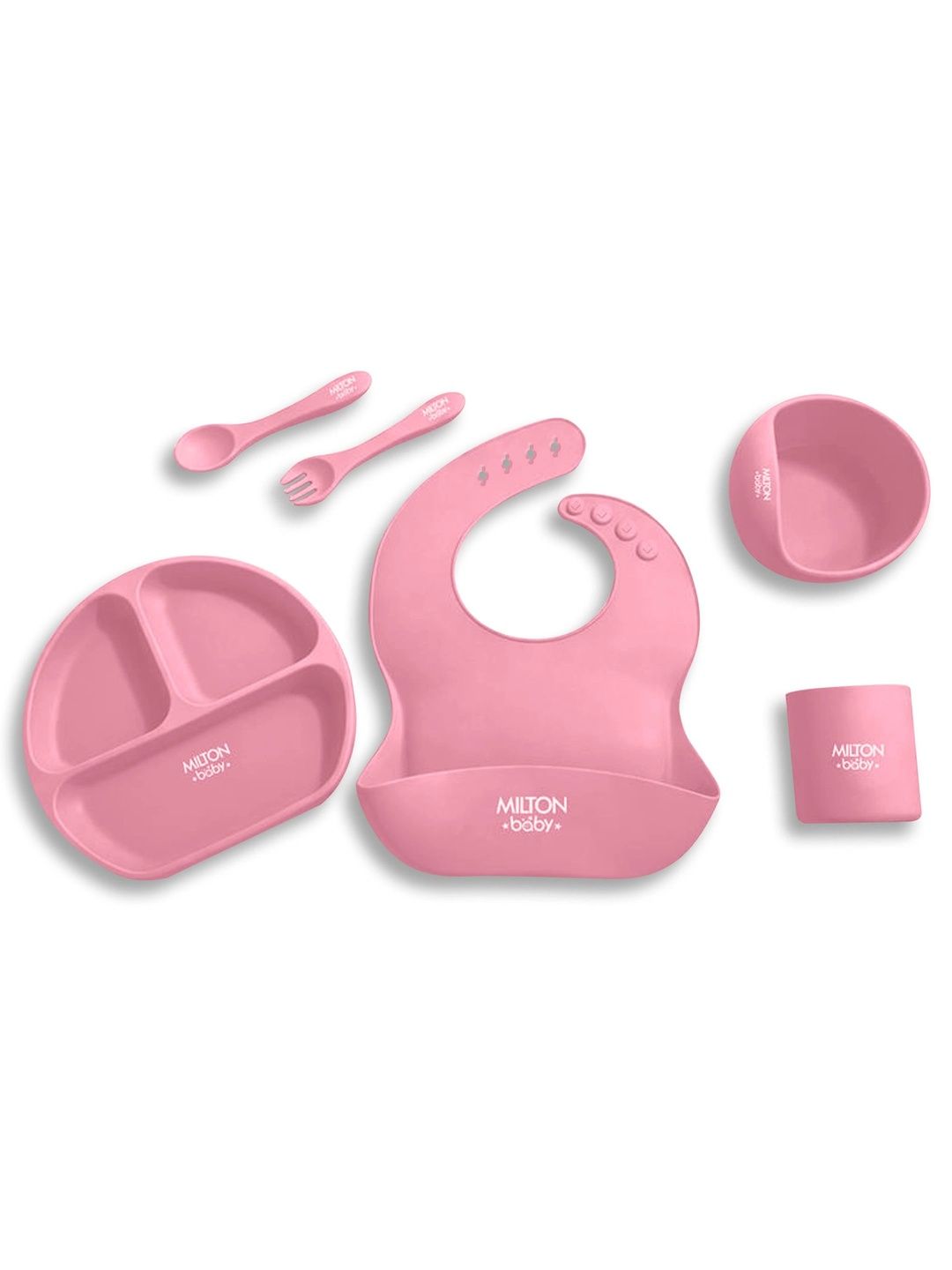 Milton Baby Set Of 6 BPA-Free Baby Utensils With Suction Base-picture-39