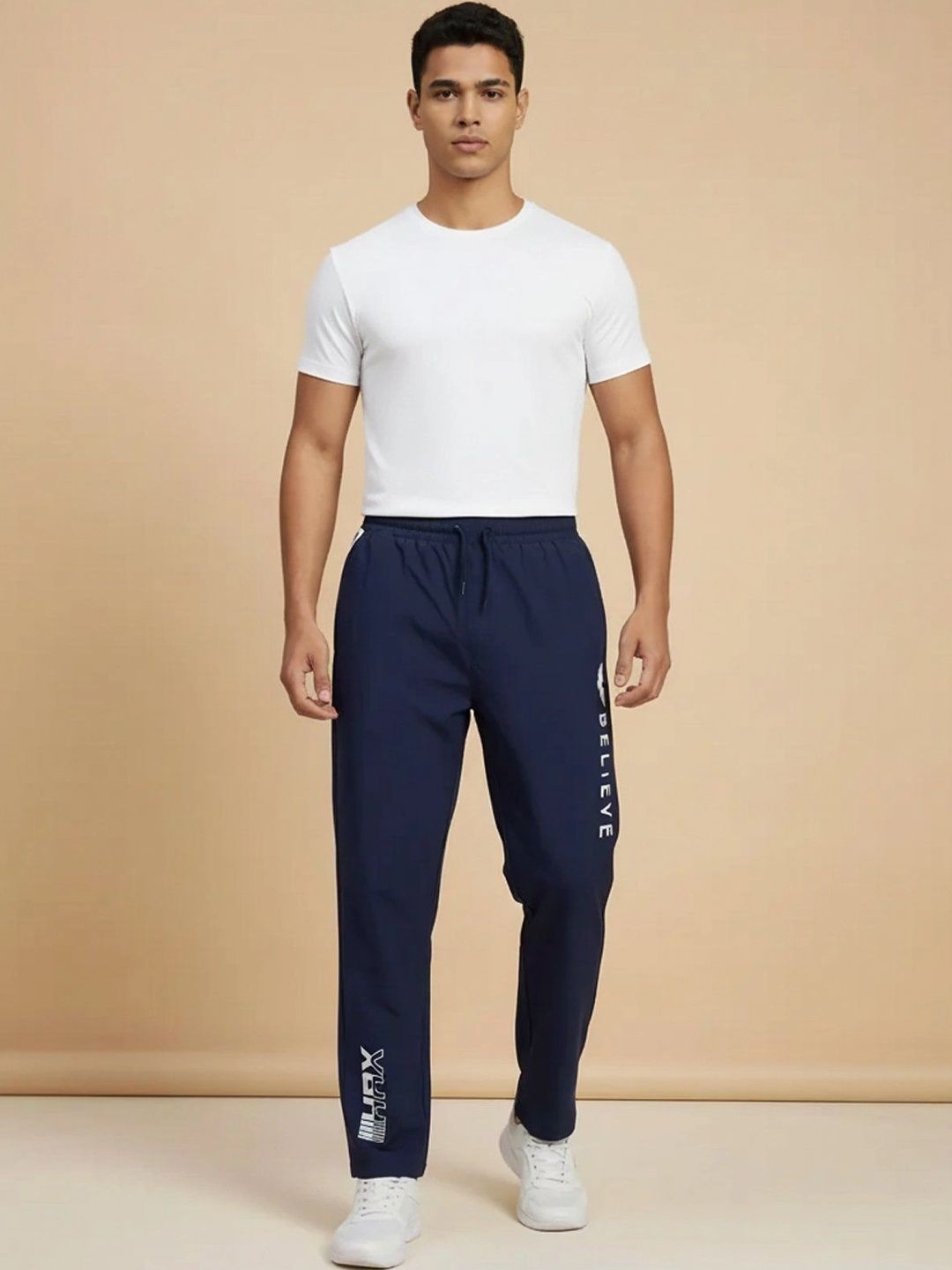 HRX by Hrithik Roshan Men Regular Fit Typography Training Track Pants-picture-37