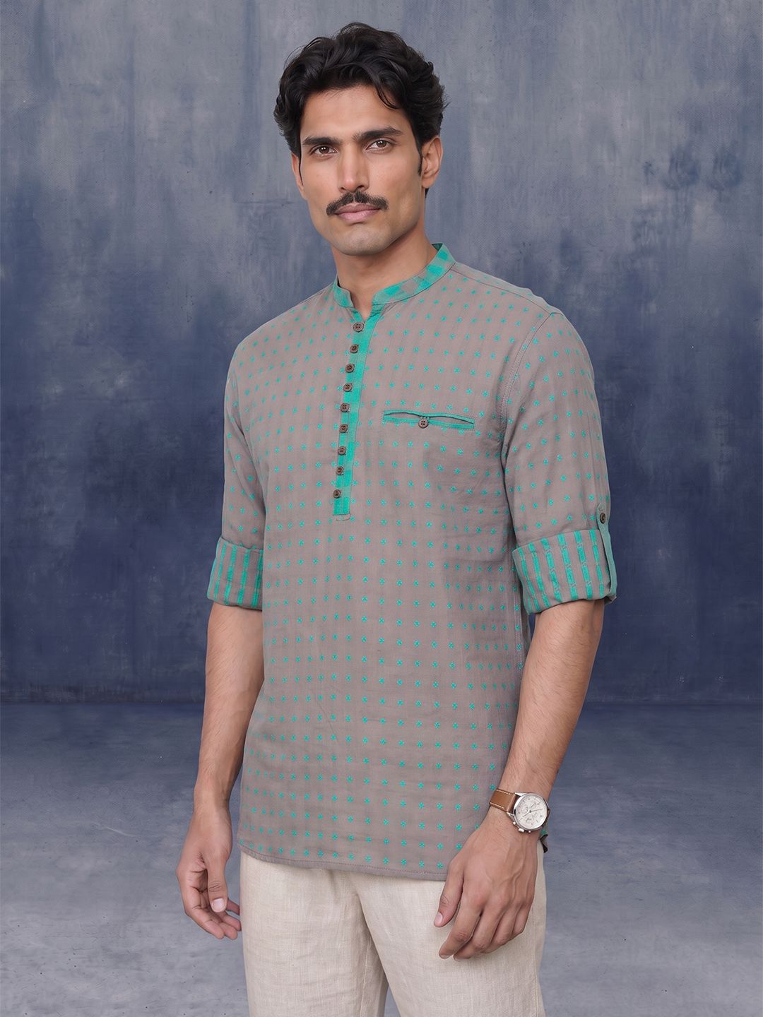 Taavi Woven Legacy Self Design Kurta-picture-52