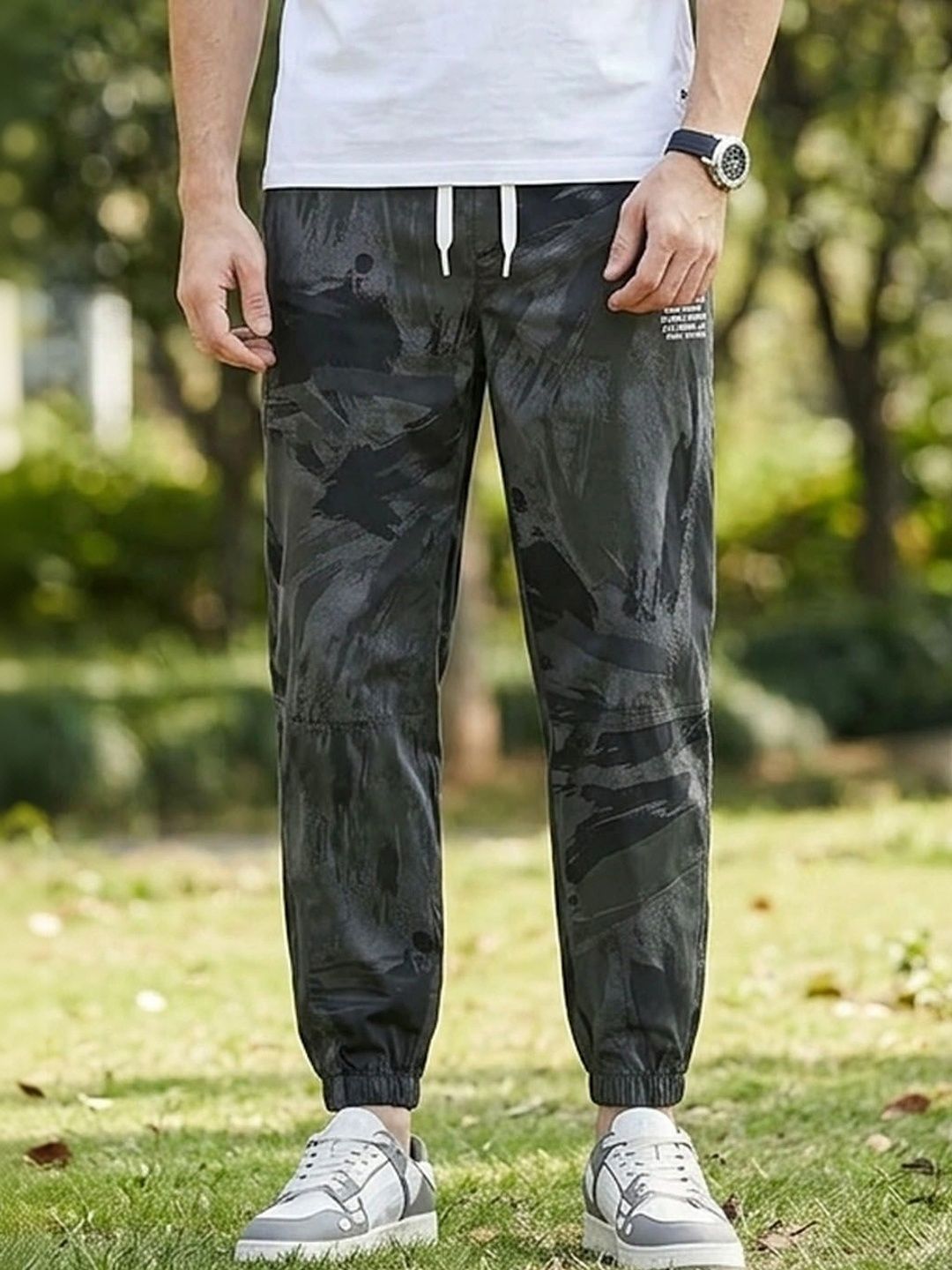 Suo Men Tie and Dye Printed Trousers-picture-46