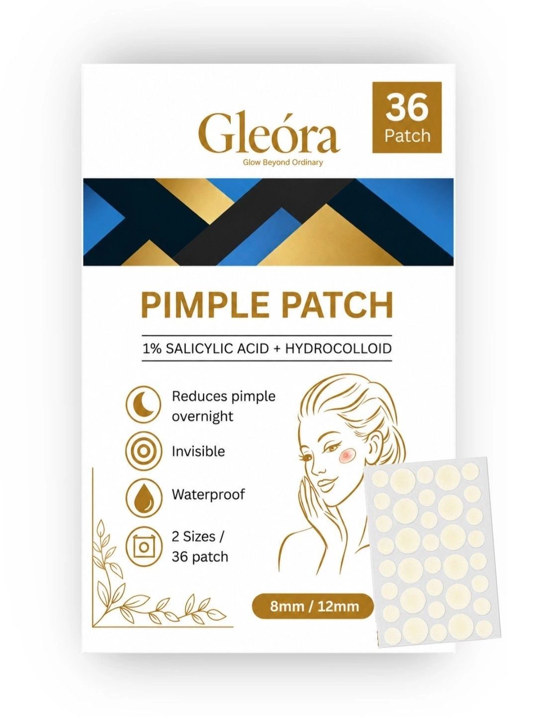 Gleora Acne Pimple Patches with 1% Salicylic Acid - 36Pcs-image-37
