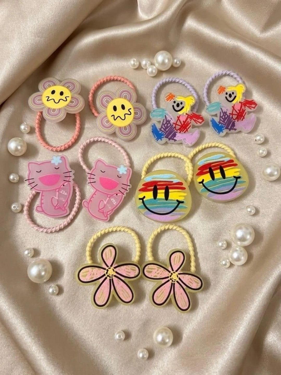 Radhya Accessories Girls Embellished Ponytail Holders-picture-39