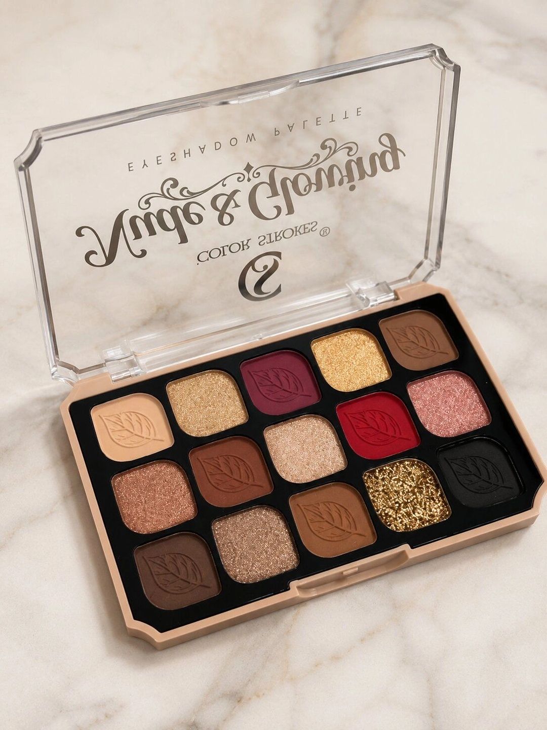 color strokes Long Lasting Eyeshadow Palette - Nude & Glowing-picture-27