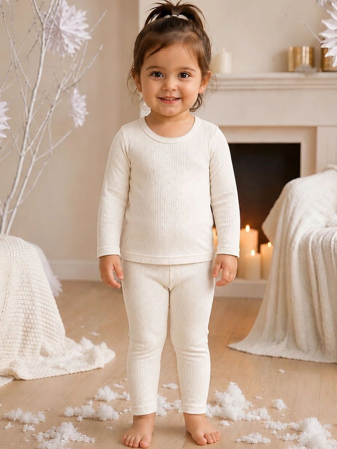 Kanvin Girls Cotton Round Neck Thermal Set-picture-25
