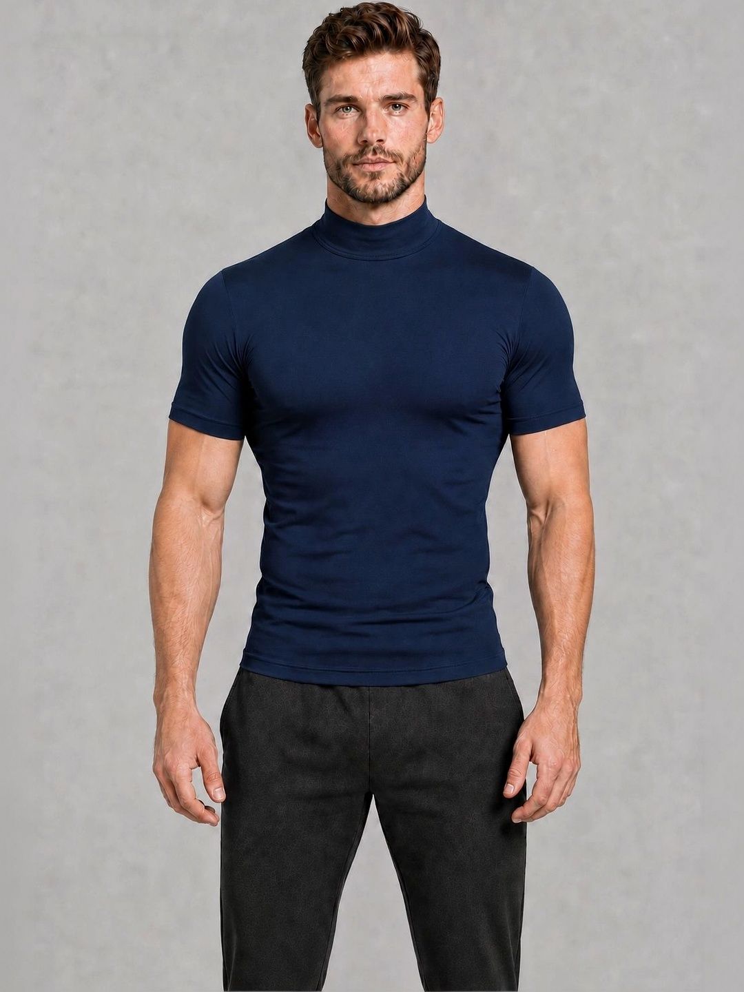 Raxedo Men High Neck T-shirt-picture-2