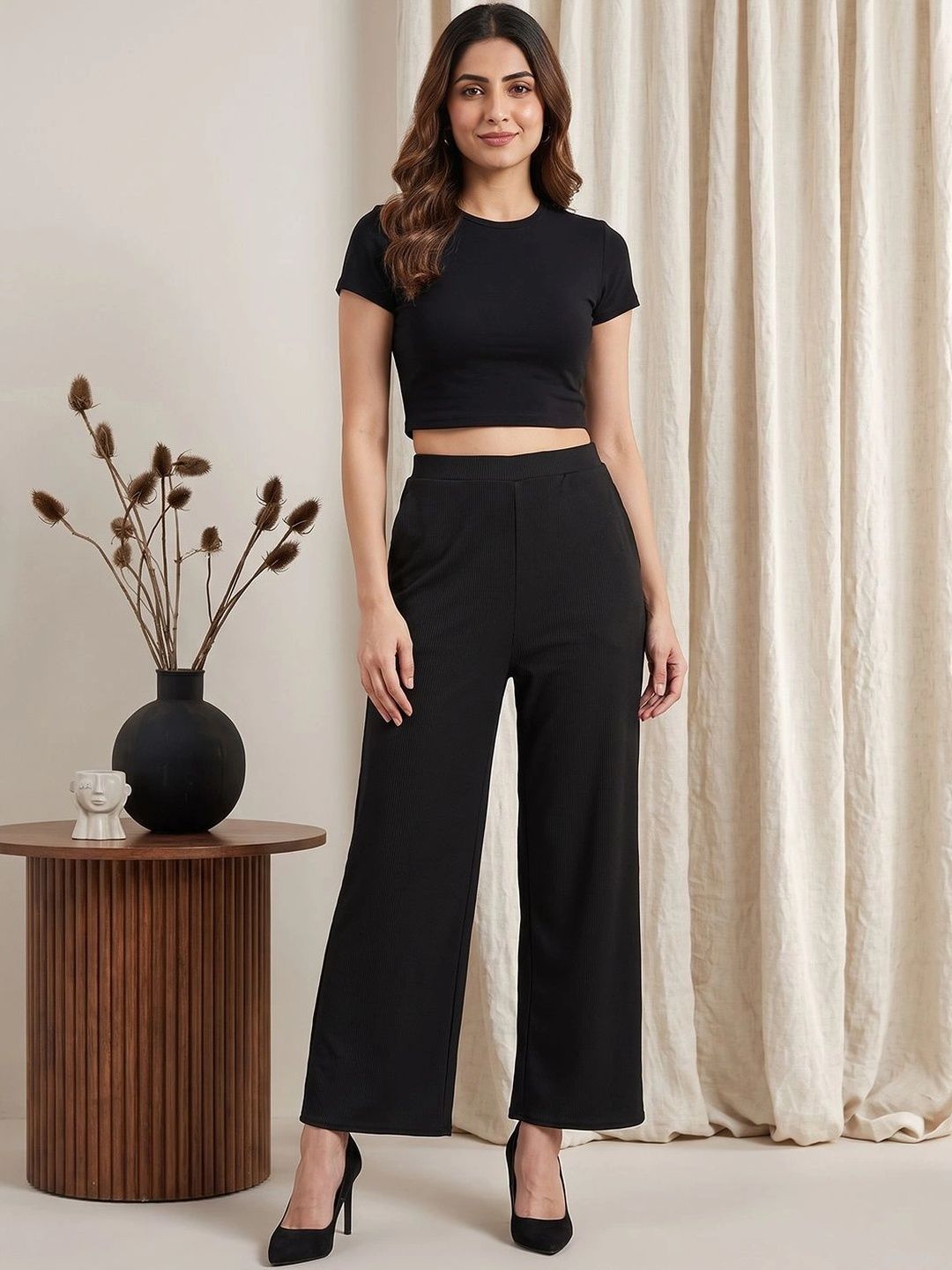 Moda Rapido Women Comfort High-Rise Trousers-picture-15