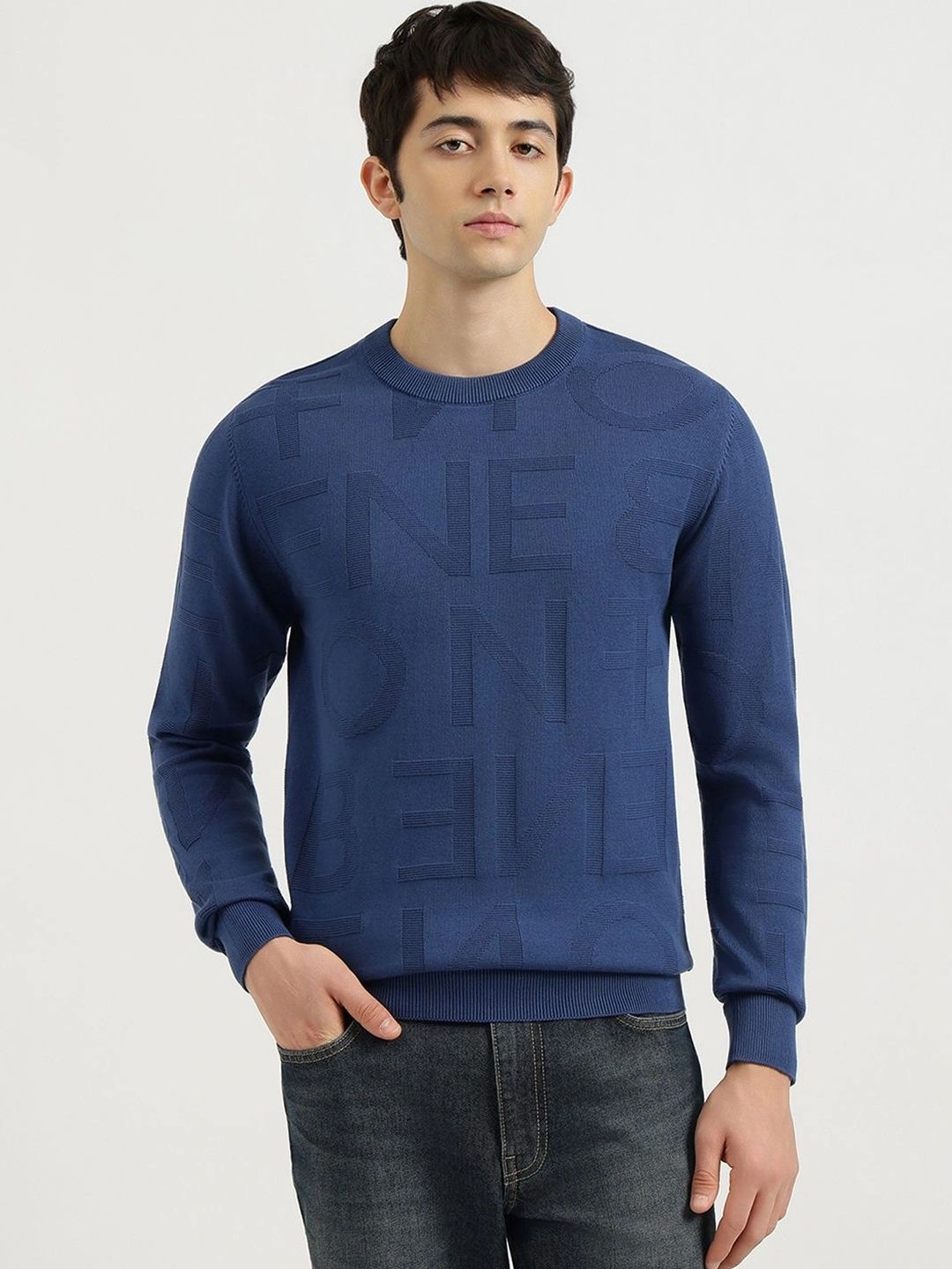 United Colors of Benetton Men Typography Pullover-picture-11