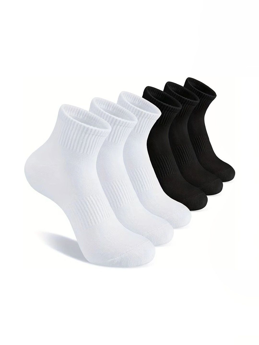 BEAR&BEYOND Men Pack of 6 Cotton Assorted Ankle Length Socks-picture-23