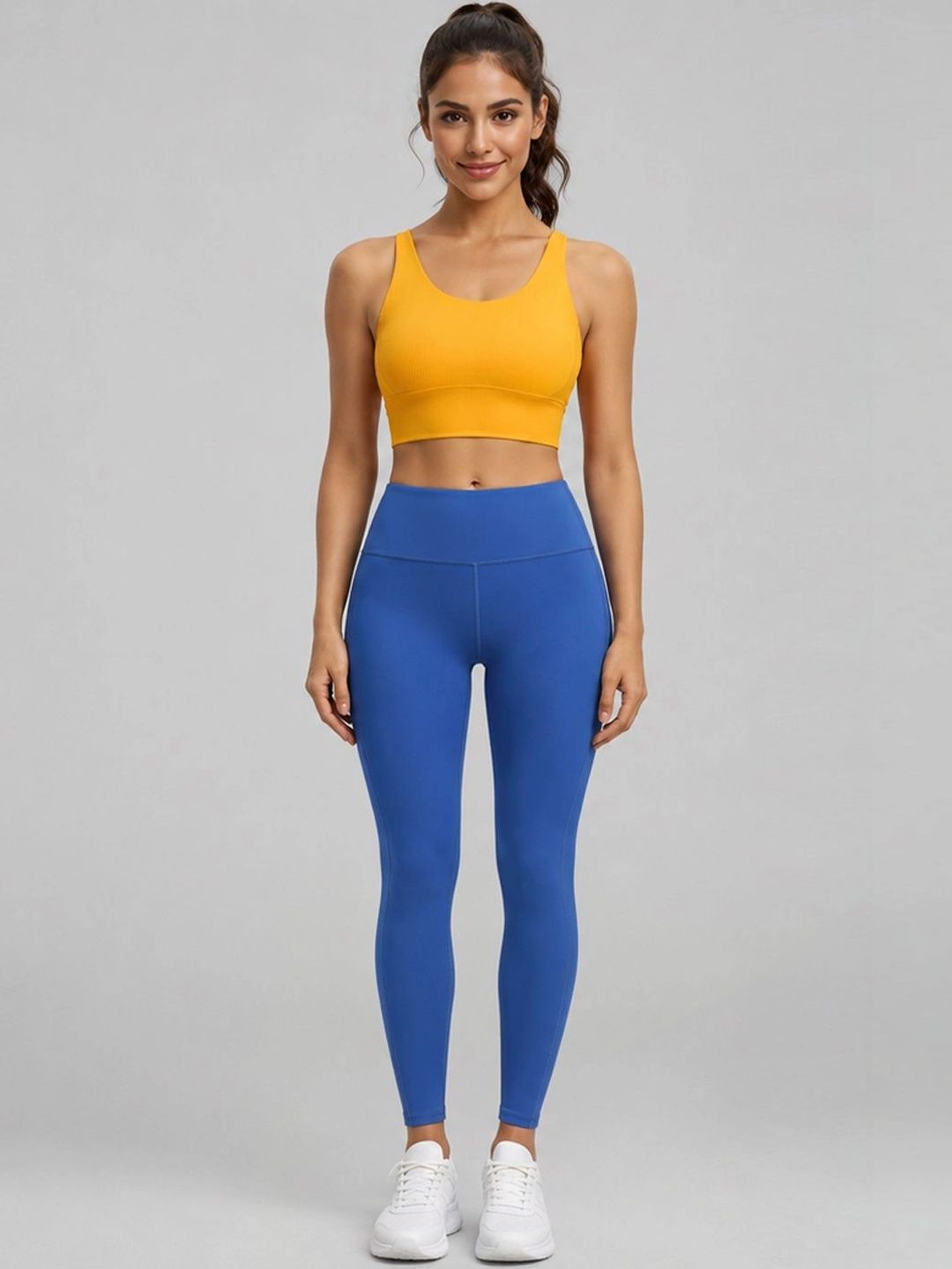 StyleCast Flex Scoop Neck Sports Top With Tights Co-Ords-picture-20