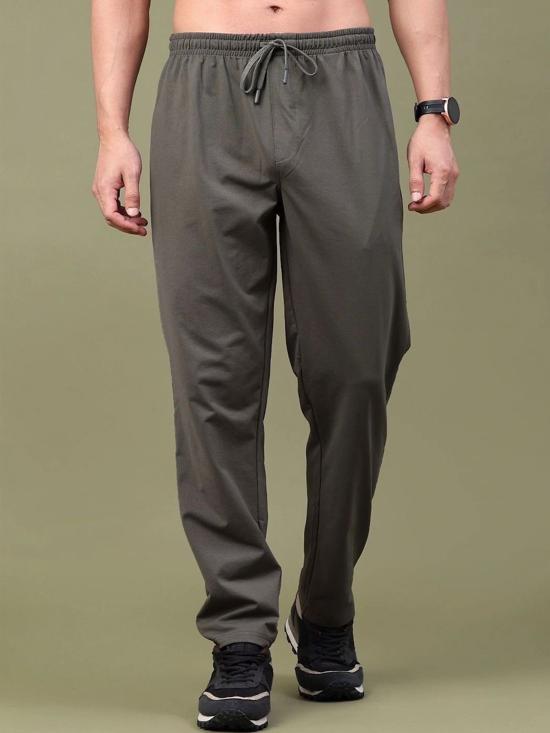 V-Mart Men Regular Fit Brand Logo Training Track Pants-picture-43