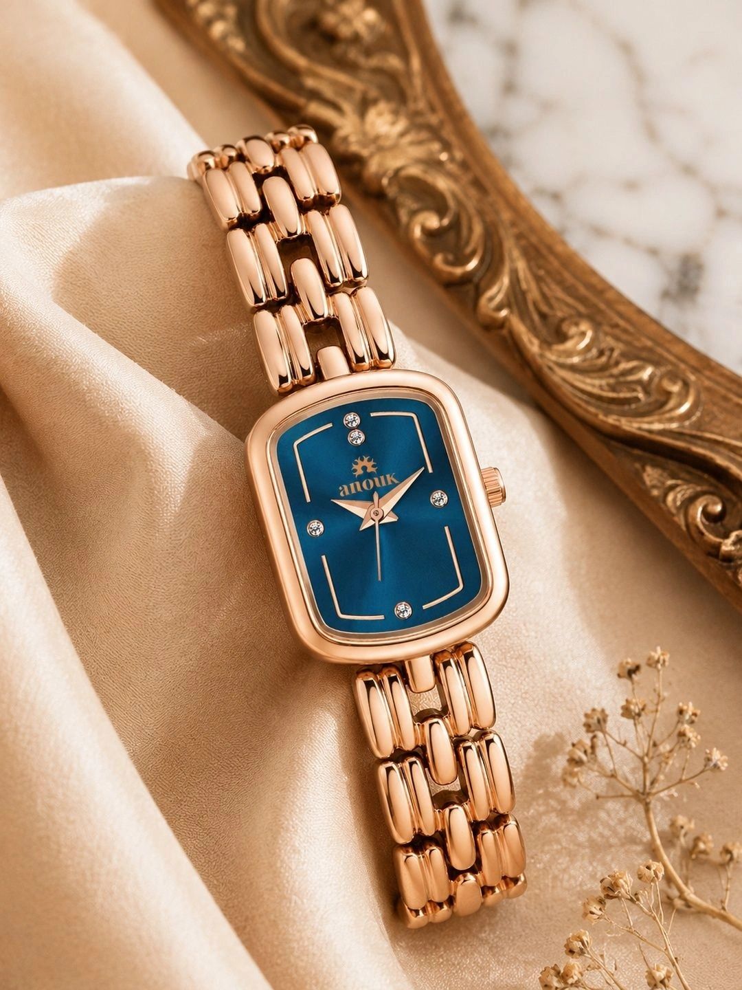 Anouk Women Brass Embellished Dial & Bracelet Style Straps Analogue Watch ANW-059-BL-image-33