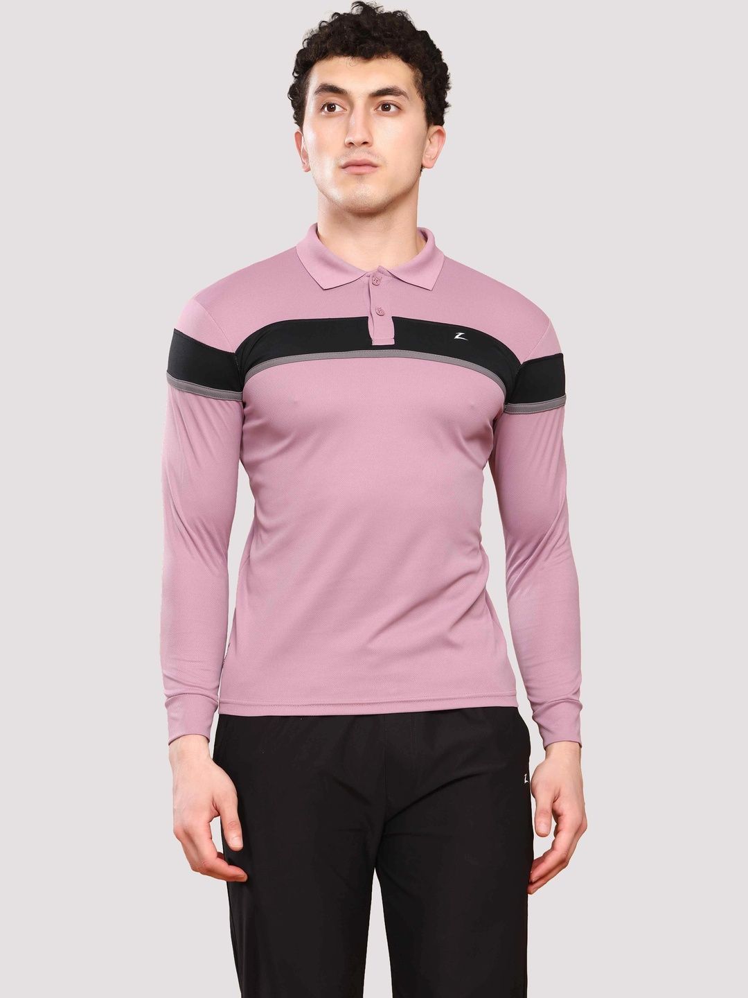 Z Zagros Men Colourblocked Polo Collar T-shirt-picture-24