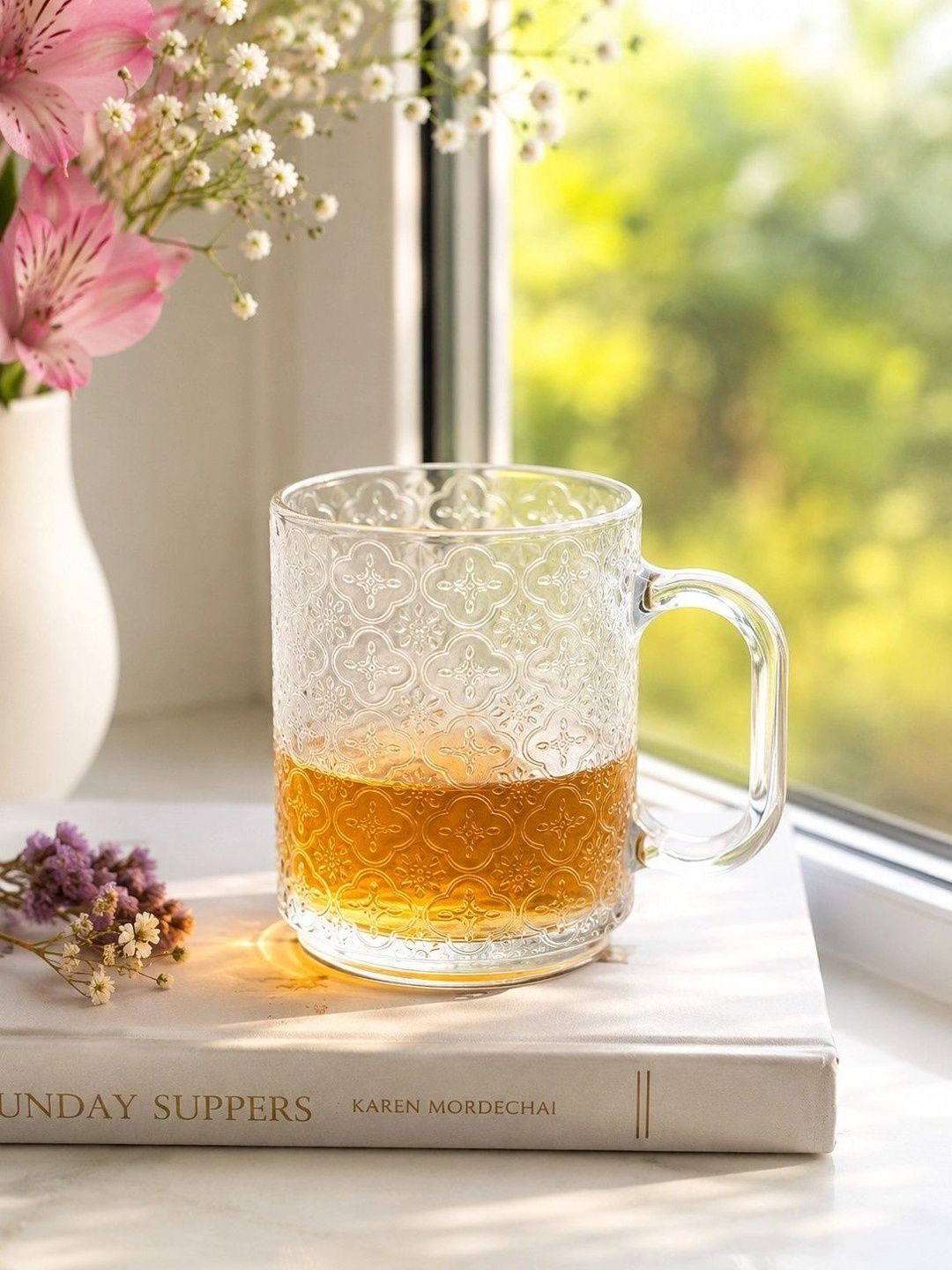 PrimeWorld Transparent Printed Glass Transparent Mugs Set of Cups and Mugs-image-38