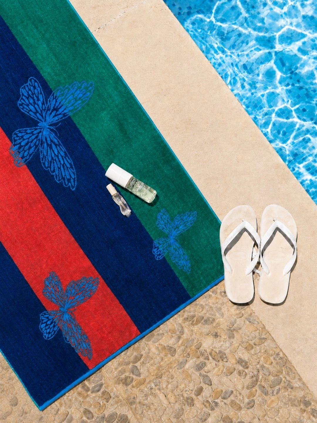RANGOLI Blue & Orange 1 Printed Cotton 420 GSM Bath Towel-picture-31