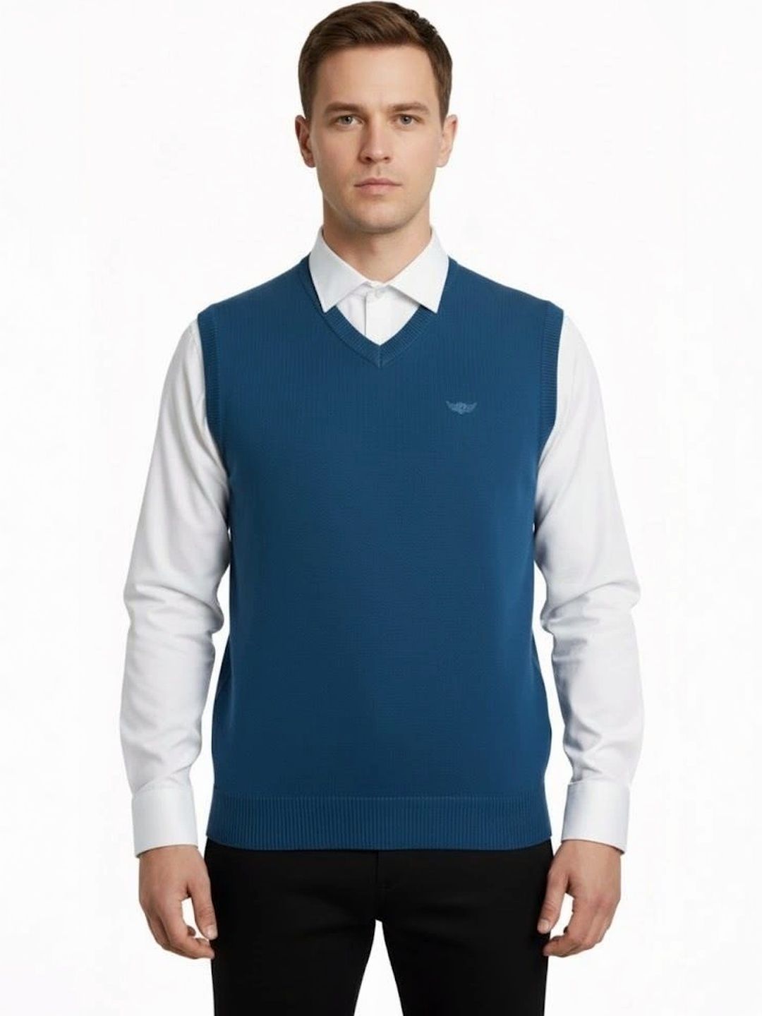 VOMAZO Men Woollen Sweater Vest-picture-30