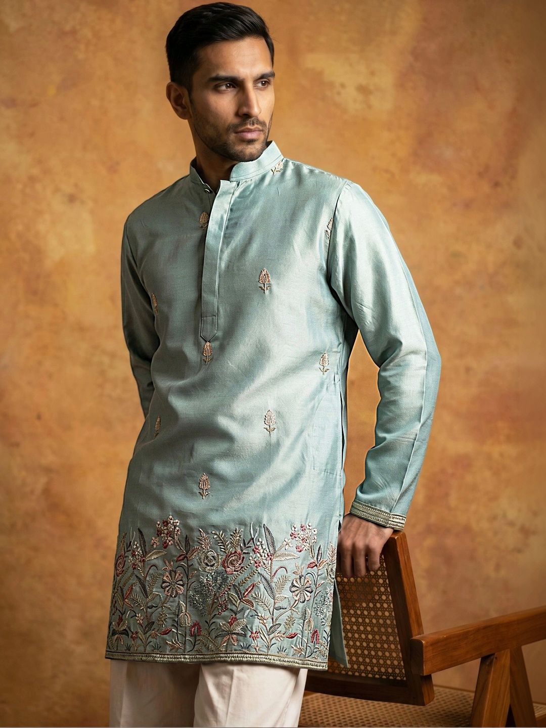 Jompers Men Embroidered Thread Work Kurta-picture-58
