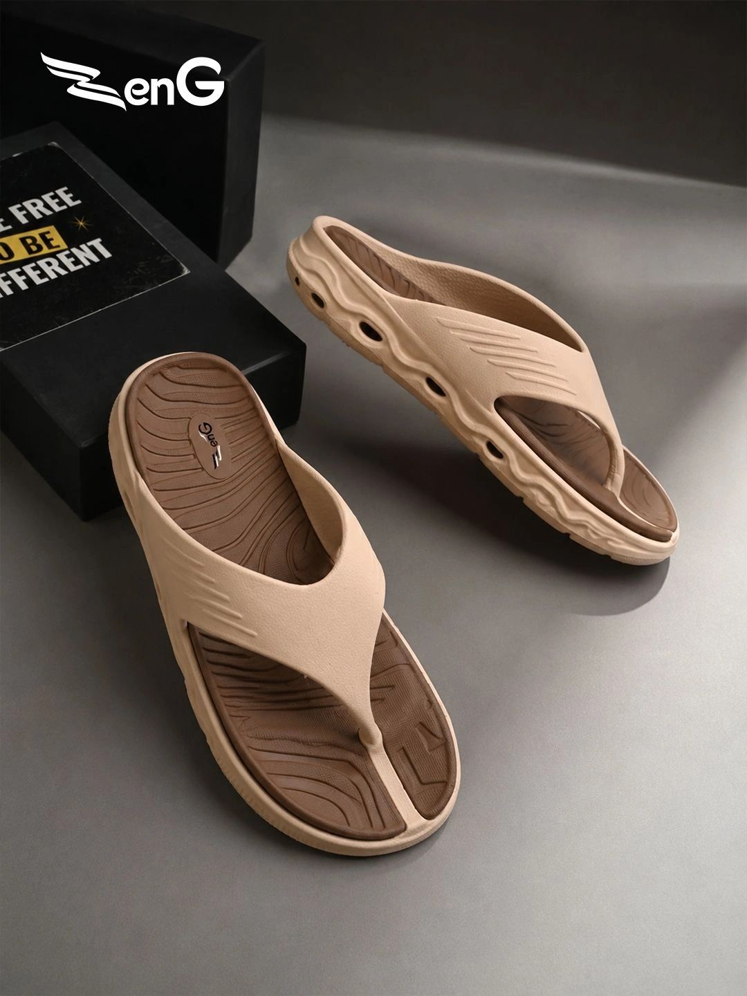 ZENG Men Rubber Thong Flip-Flops-picture-16