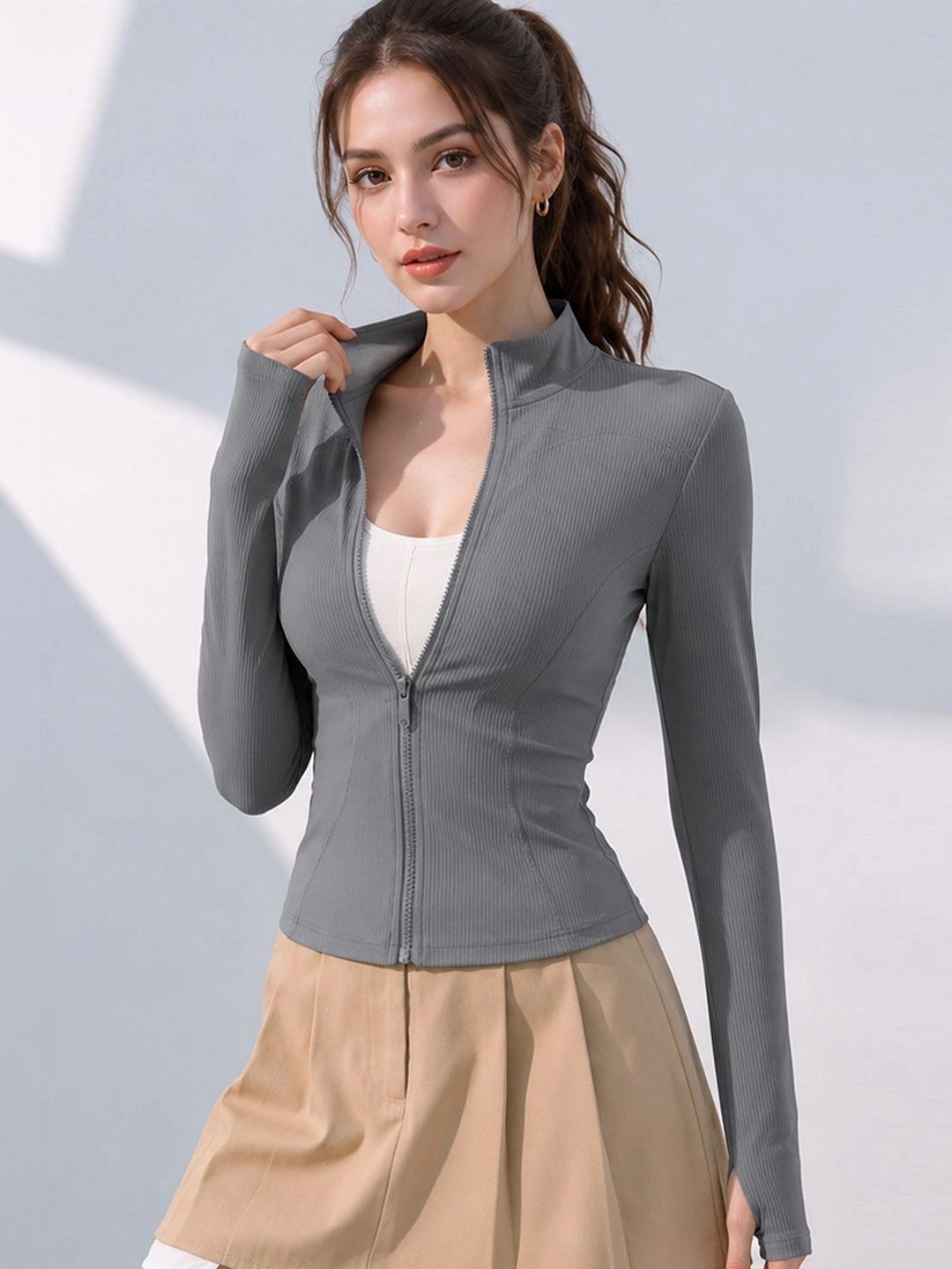 StyleCast Flex Women Lightweight Yoga Open Front Jacket-picture-24