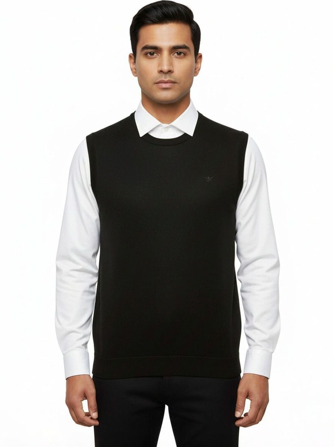 VOMAZO Men Woollen Sweater Vest-picture-11