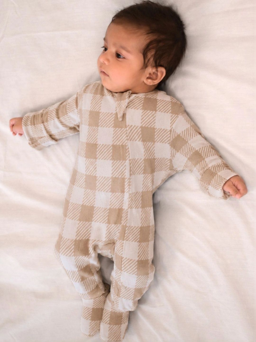 cocoon care Unisex Kids Checked Sleepsuit-picture-19