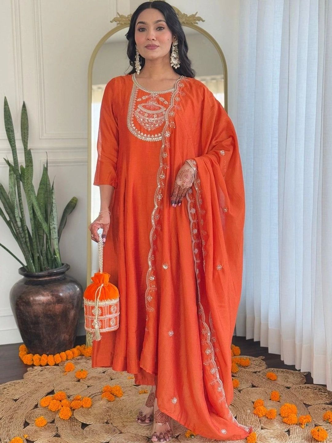 NILHARI Embroidered Sequinned Sequinned Kurti-picture-11