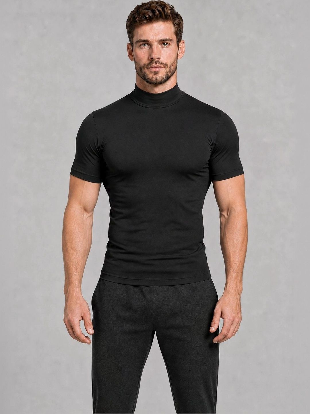 Raxedo Men High Neck T-shirt-picture-4