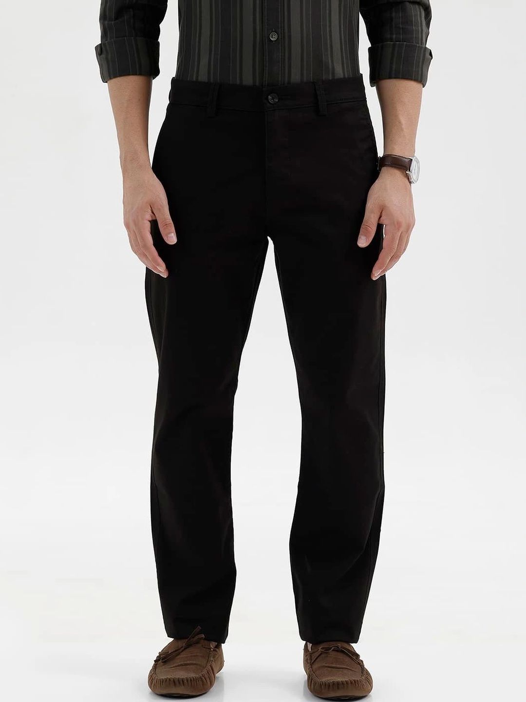 Basics Men Tapered Fit Trousers-picture-17